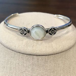 BARSE Sterling Silver Mother of Pearl Cuff Bracelet